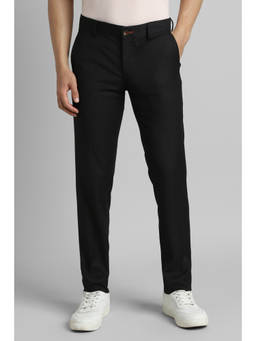 Simon Carter - Men Black Solid Casual Trouser
