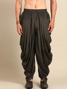 MAYANK MODI - Maroon Geometric Sherwani with Pyjama