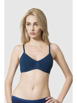 Van Heusen Woman Lingerie and Athleisure - Van Heusen Women Anti Bacterial & Non Padded Shaper Bra - Blue Opal