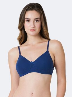 Van Heusen Woman Lingerie and Athleisure - Van Heusen Women Anti Bacterial & Non Padded Shaper Bra - Twilight Blue