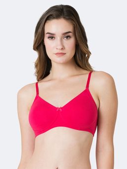 Van Heusen Woman Lingerie and Athleisure - Van Heusen Women Anti Bacterial & Non Padded Shaper Bra - Bright Rose