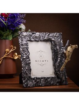 Gibox - Frozen Lava Cuckoo Bird with Branch Aluminium Metal Photo Frame