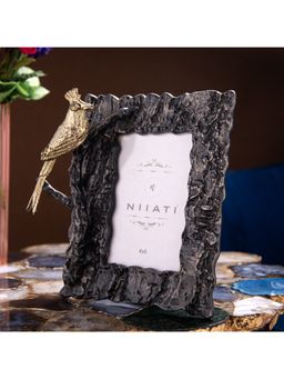 Gibox - Forest Melody Bird On Branch Aluminium Metal Photo Frame