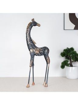 HomeTown - Metal Animal Figurine, Black