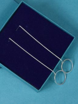 Margento Jewels - 925 Sterling Sterling Plain Sui Dhaga Earring