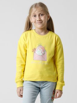 Kate & Oscar - Girls Sweatshirt - Yellow