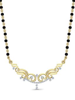 DISHIS - 18k BIS Hallmark Yellow Gold and Diamond Tanmaniya Pendant