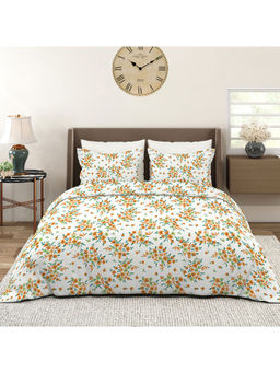 Layers - Aria Multicolor Floral Double Bedsheet with 2 Pillow Covers