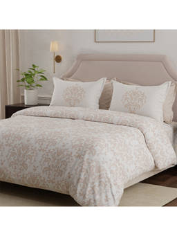 Boutique Living - Hampton Luxe Loom 600 TC Cotton Peach King Bedsheet with 2 Pillow Covers