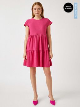 Koton - Mini Fuchsia Dress