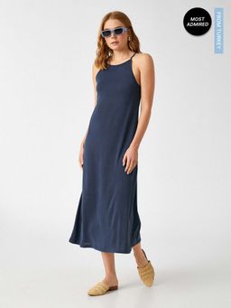 Koton - Midi Navy Blue Dress