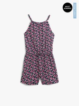 Koton - Girls Lacivert Printed Dress