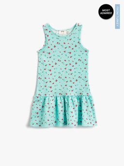 Koton - Girls Blue-printed Dress