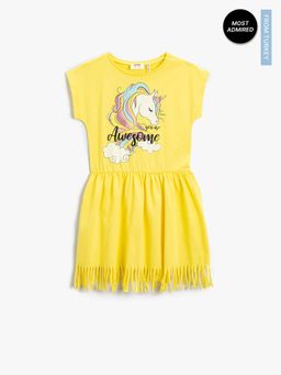 Koton - Girls Yellow Dress
