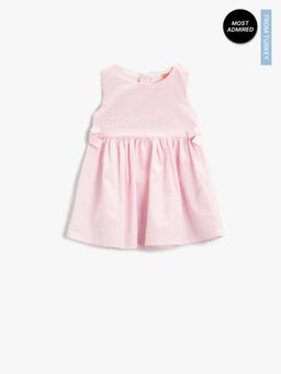 Koton - Girls Pink Stripes Dress