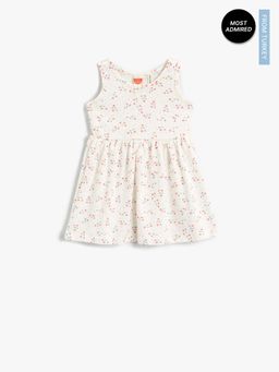 Koton - Girls Ecru-printed Dress