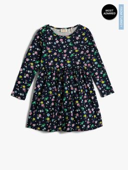 Koton - Girls Pink Printed Dress