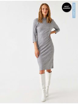Koton - Womens GREY Normal Knee length Dress