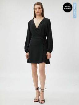 Koton - Women Black Solid Plain Normal Dress