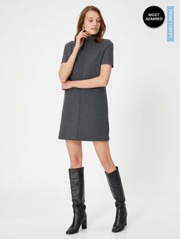 Koton - Knitted Dress with Short Sleeves