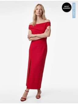 Koton - Off Shoulder Midi Dress