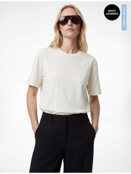 Koton - Womens White Oversized Basic T-Shirt