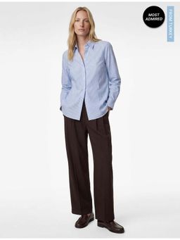 Koton - Womens Blue Stripes Shirt