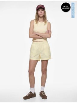 Koton - Womens Yellow Crop Top