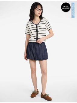 Koton - Womens White Short Sleeve Top
