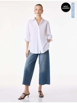 Koton - Womens Navy Blue Culotte Jeans