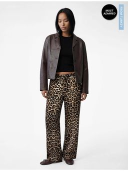 Koton - Womens Brown Wide Leg Pant