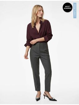 Koton - Womens Grey Cigarette Trouser