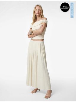 Koton - Womens White Maxi Skirt