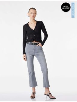 Koton - Womens Grey Flare Jeans