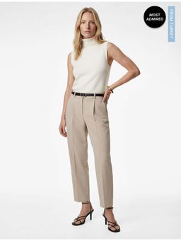 Koton - Womens Beige Carrot Pant
