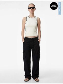 Koton - Womens White Knitted Tank Top