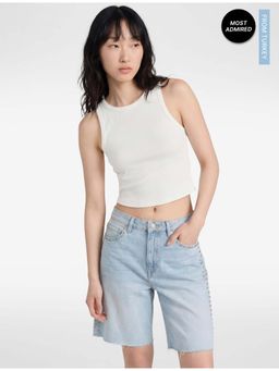 Koton - Womens White Sleeveless Tank Top