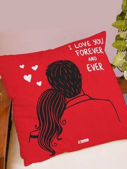 Indigifts - Printed Hug Reversible Cushion Cover, Valentine Gifts, Love Gift