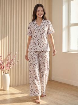 KAFTANIZE - Women White Printed Co-Ord Set