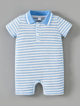 Hopscotch - Striped Textured Romper