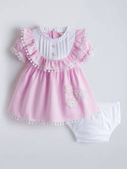 Hopscotch - Lace Floral Applique Dress