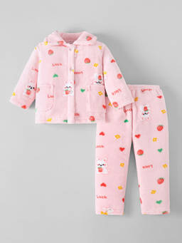 Hopscotch - Bunny Textured T-Shirt And Pajama