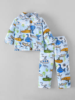 Hopscotch - Submarine Textured T-Shirt And Pajama