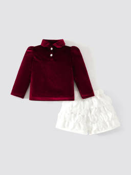 Hopscotch - Textured Collared Short Set