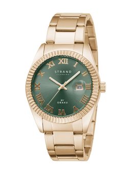 Strand by Obaku - Delmore Mint S721GDVESV Green Dial Quartz Watch For Men