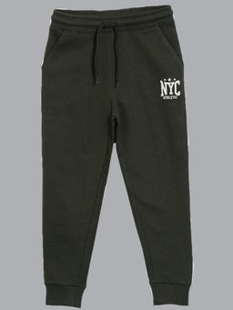 3PIN - Green Solid Joggers
