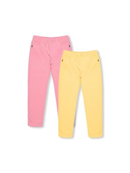 3PIN - Girls Solid Mid Rise Jeggings (Set of 2)