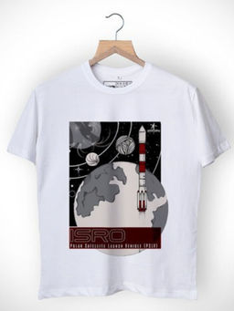 A47 - ISRO White PSLV T-Shirt