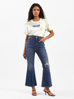 Levi's - Women Dark Indigo 70'S High Flare Jeans