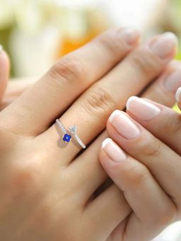 The6C - Rose Gold Multi-Color Everlasting Love's Embrace Heart Ring (12)